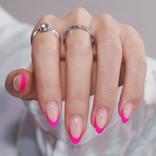 Stunning Ideas for Pink French Tip Nails - 3