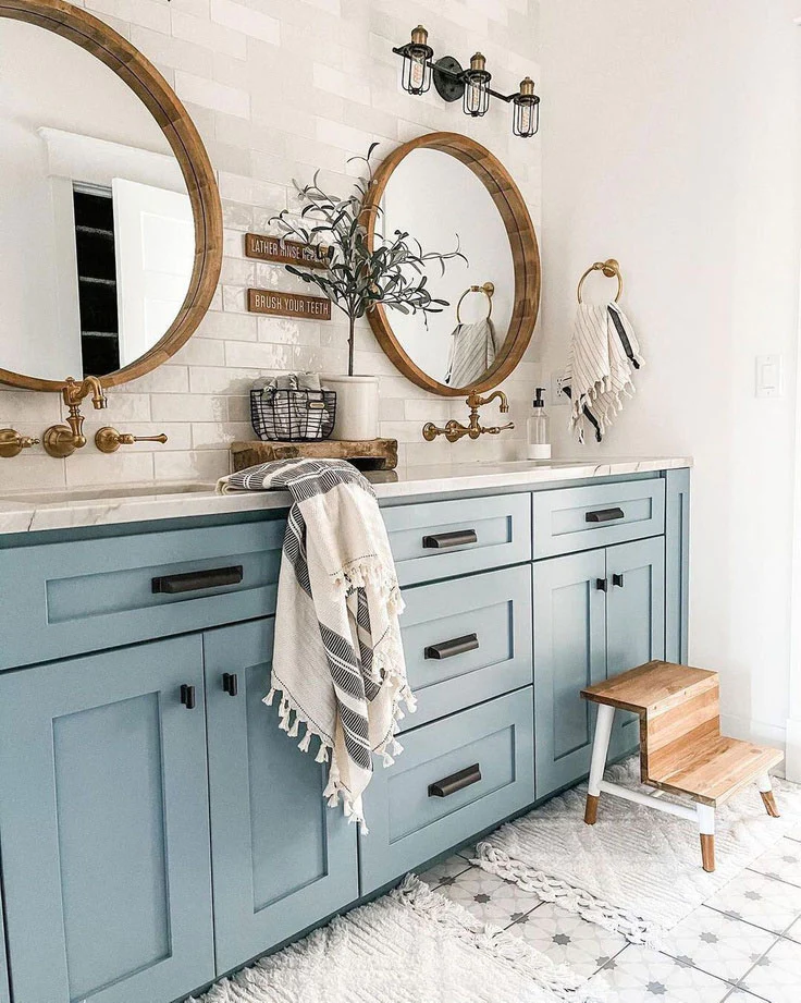 Modern Farmhouse Bathroom: A Blend of Rustic Charm and Contemporary Elegance - 11